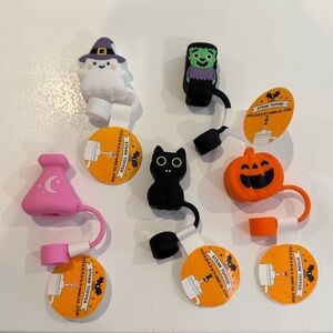 New Target Bullseye Playground 2025 Halloween Stanley Straw Toppers -5pk